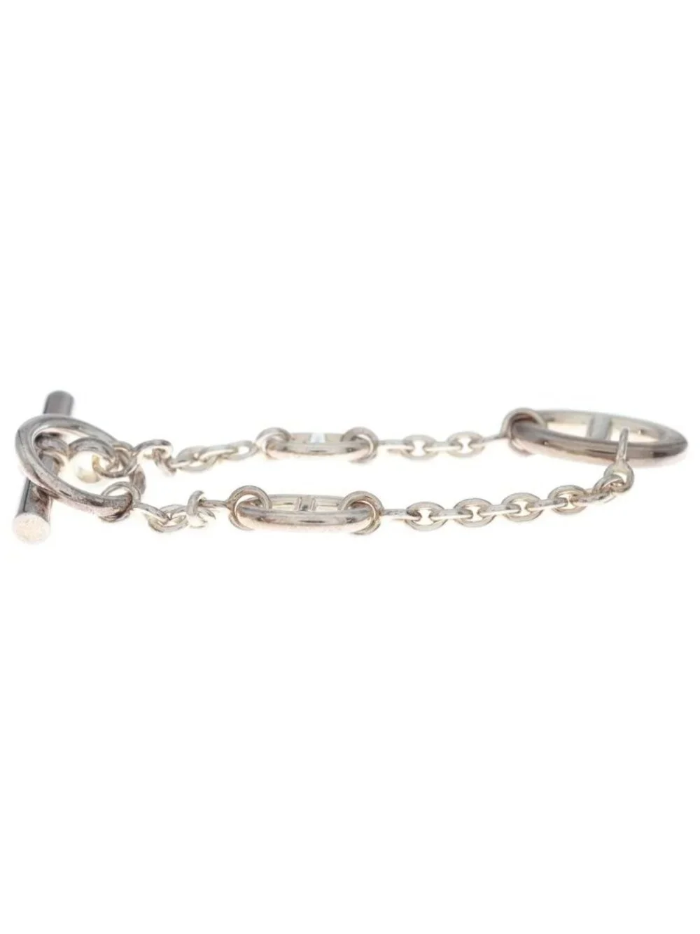 Hermes Chaine D'ancre Farandole Chain Bracelet Silver